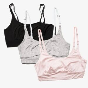 Bodily The Everything Bra - Nursing Bra 3 pack - himalaya, black, and lavender